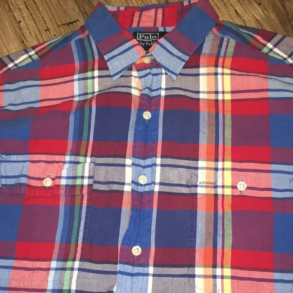 Polo Ralph Lauren Madras Work Double pocket Shirt